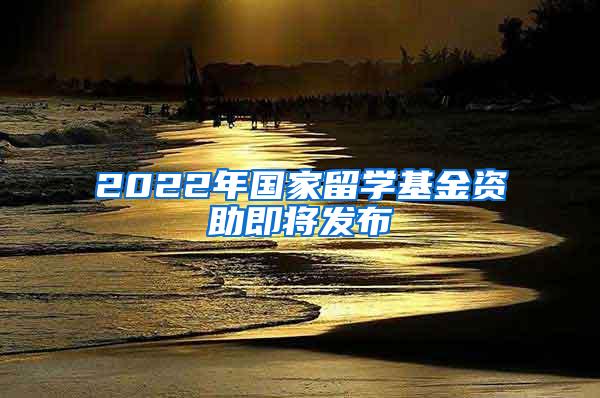 2022年国家留学基金资助即将发布