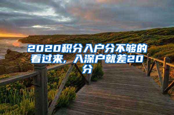 2020积分入户分不够的看过来, 入深户就差20分