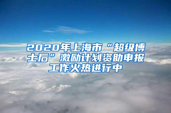 2020年上海市“超级博士后”激励计划资助申报工作火热进行中