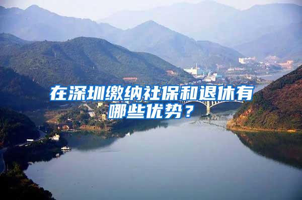 在深圳缴纳社保和退休有哪些优势？