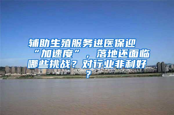 辅助生殖服务进医保迎“加速度”，落地还面临哪些挑战？对行业非利好？