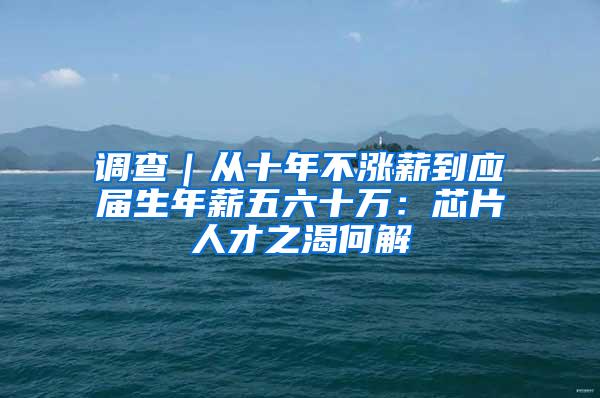 调查｜从十年不涨薪到应届生年薪五六十万：芯片人才之渴何解