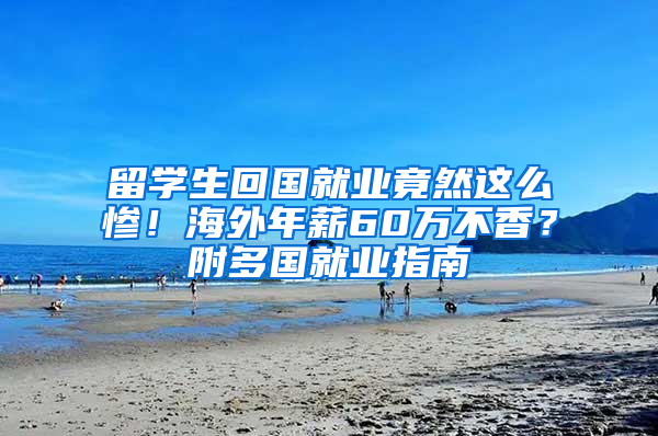 留学生回国就业竟然这么惨！海外年薪60万不香？附多国就业指南