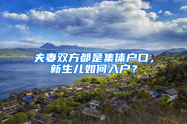 夫妻双方都是集体户口，新生儿如何入户？