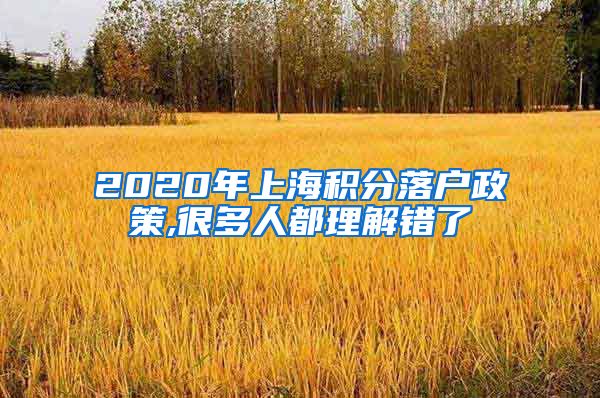 2020年上海积分落户政策,很多人都理解错了