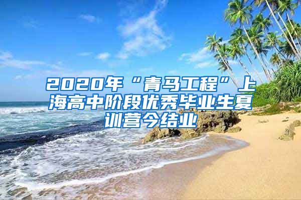 2020年“青马工程”上海高中阶段优秀毕业生夏训营今结业