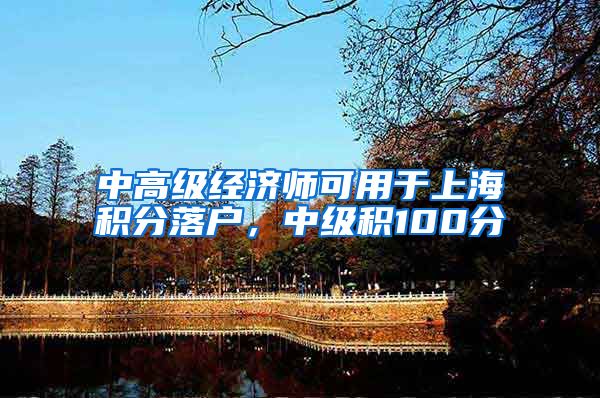 中高级经济师可用于上海积分落户，中级积100分