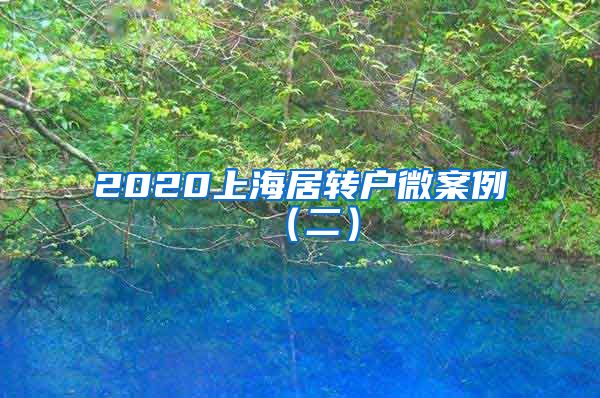 2020上海居转户微案例（二）