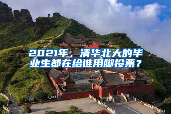 2021年，清华北大的毕业生都在给谁用脚投票？