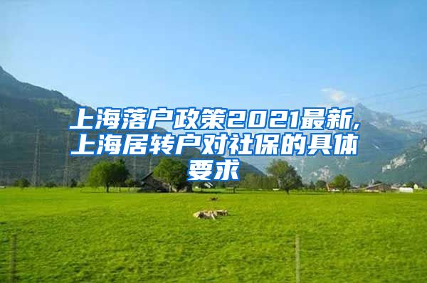 上海落户政策2021最新,上海居转户对社保的具体要求