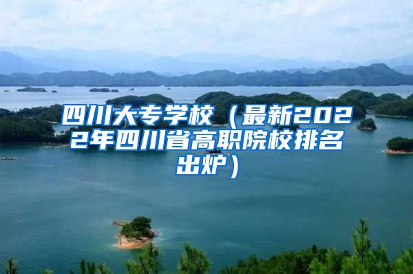 四川大专学校（最新2022年四川省高职院校排名出炉）