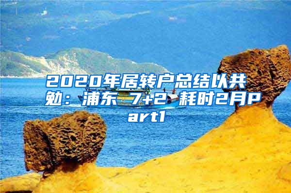 2020年居转户总结以共勉：浦东 7+2 耗时2月Part1