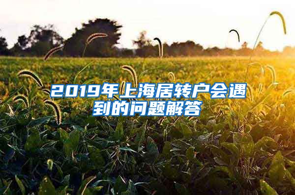 2019年上海居转户会遇到的问题解答