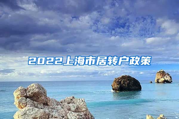 2022上海市居转户政策