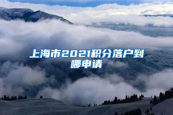 上海市2021积分落户到哪申请