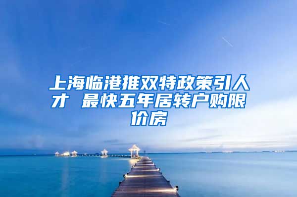 上海临港推双特政策引人才 最快五年居转户购限价房