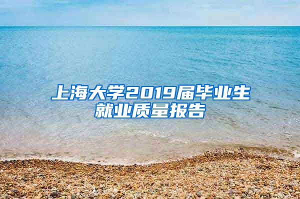 上海大学2019届毕业生就业质量报告