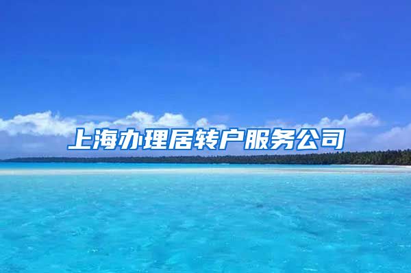 上海办理居转户服务公司