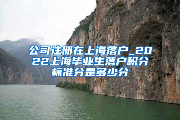 公司注册在上海落户_2022上海毕业生落户积分标准分是多少分