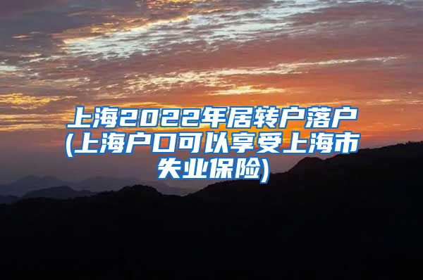 上海2022年居转户落户(上海户口可以享受上海市失业保险)