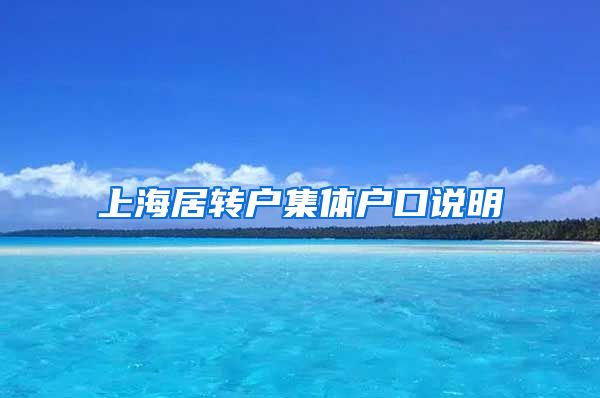 上海居转户集体户口说明