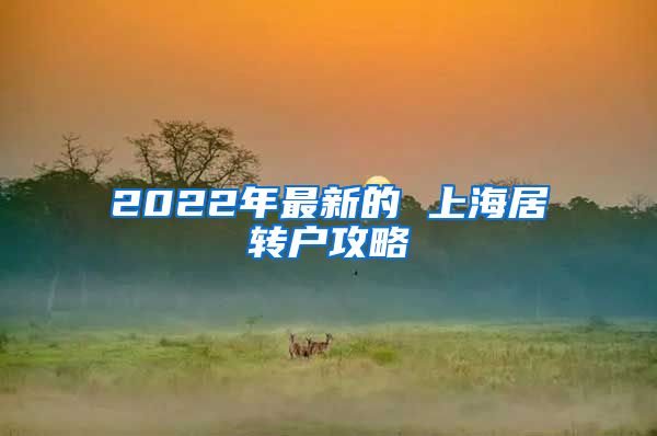 2022年最新的 上海居转户攻略