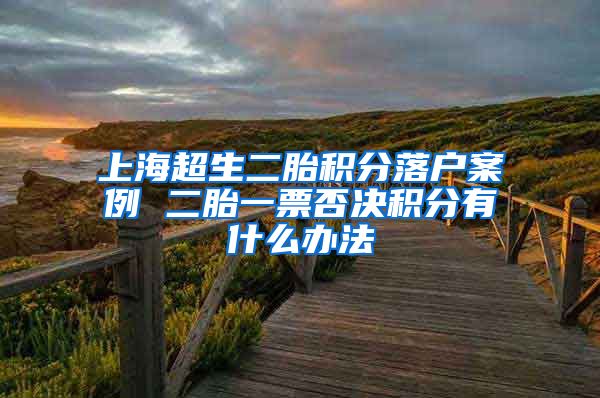 上海超生二胎积分落户案例 二胎一票否决积分有什么办法