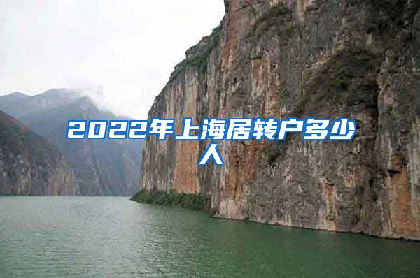 2022年上海居转户多少人