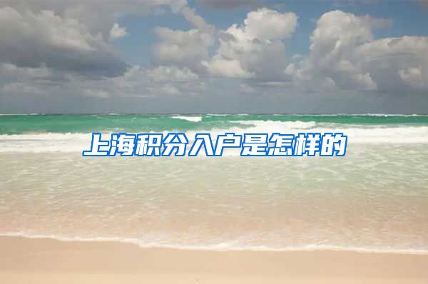 上海积分入户是怎样的