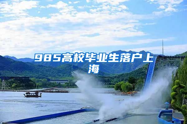 985高校毕业生落户上海