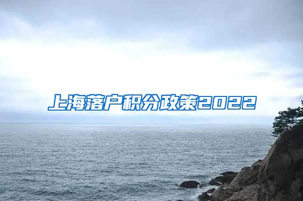 上海落户积分政策2022