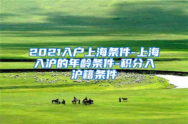 2021入户上海条件-上海入沪的年龄条件-积分入沪籍条件