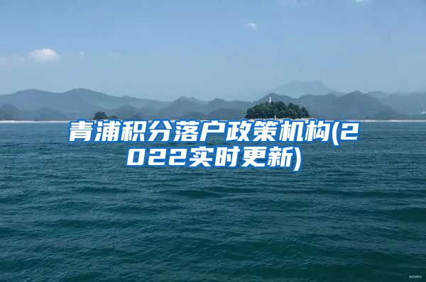 青浦积分落户政策机构(2022实时更新)