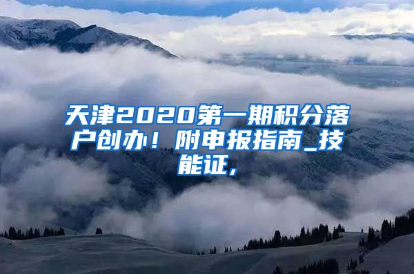 天津2020第一期积分落户创办！附申报指南_技能证,