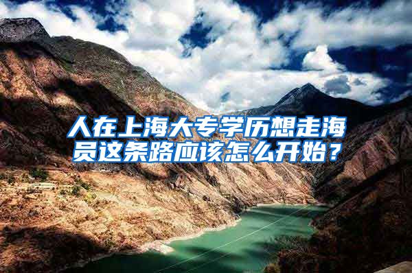 人在上海大专学历想走海员这条路应该怎么开始？