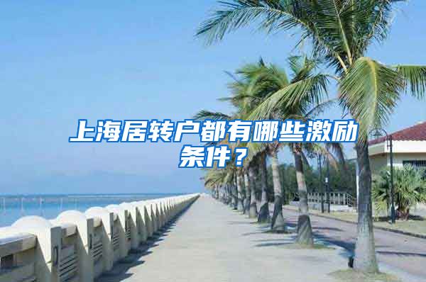 上海居转户都有哪些激励条件？