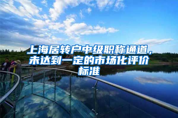 上海居转户中级职称通道，未达到一定的市场化评价标准