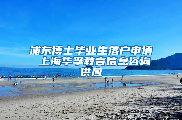 浦东博士毕业生落户申请 上海华孚教育信息咨询供应