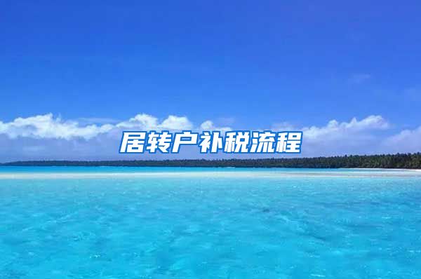 居转户补税流程