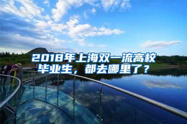 2018年上海双一流高校毕业生，都去哪里了？